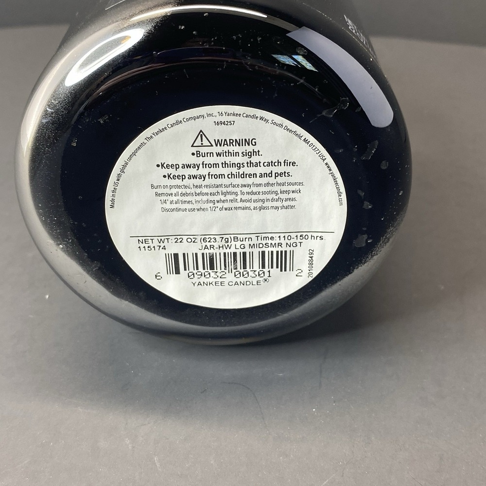 New Yankee Candle Midsummer's Night Large Jar Single Wick Scented Candle 22 oz - Picture 4 of 5